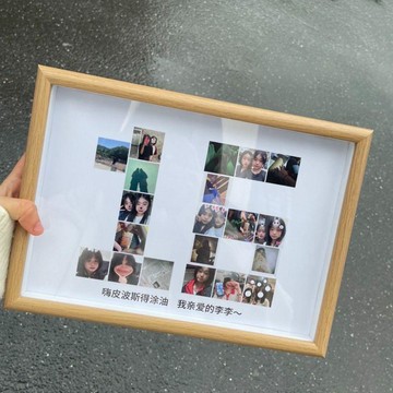 隔日💥數字年齡生日照片相框紀念日照片擺件送女生男生朋友diy禮物儀式