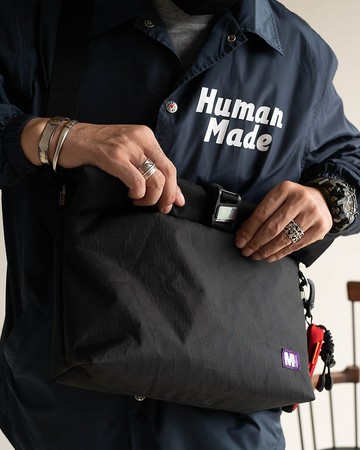 原創卷邊設計 X-PAC科技面料快拆磁扣 輕便單肩斜挎包包 男女同款