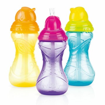 Nuby 卡拉防漏彈跳杯 360ml【悅兒園婦幼生活館】