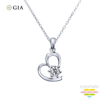 彩糖鑽工坊 GIA 0.30 D/VS2 北極光+3EX+H&A 鑽石項鍊