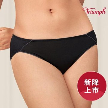 舒活自在系列 涼感透氣包覆低腰三角內褲 自信黑