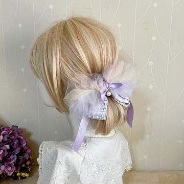 馬卡龍紗仙女夾鯊魚夾香蕉夾 彈簧夾 髮叉 髮圈 大腸圈髮夾抓夾