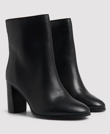 Superdry Women's Women's The Edit Sleek High Boots Black - Size: 6 Size: 8