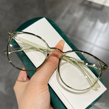 👓近視眼鏡👓小紅書推薦 文藝素顔眼鏡 透明超輕TR90時尚百搭 個性時尚眼鏡 無度數眼鏡 拍照眼鏡 平光鏡