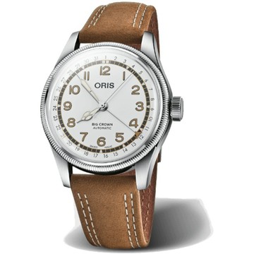 ORIS 豪利時 BIG CROWN 0175477414081-Set ROBERTO CLEMENTE限量腕錶/白 40mm｜樂天領券現折★全館特惠中★指定刷卡回饋10%
