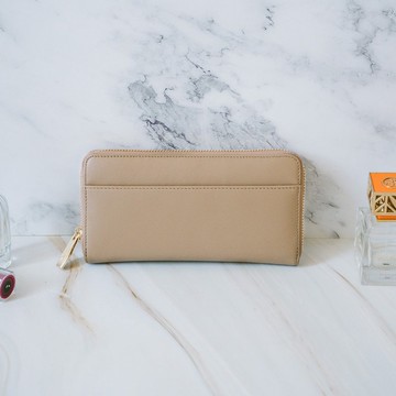 【禮盒】真皮簡潔長夾 B19-633 灰N