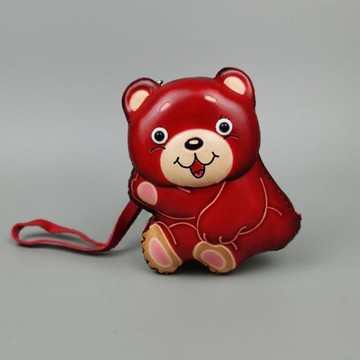 可愛卡通學生零錢包真皮迷你短款女士兒童卡通手提掛脖小錢包萌