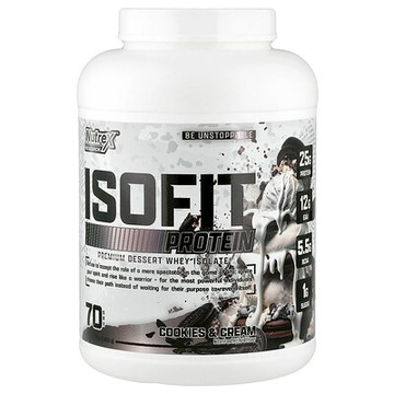 Nutrex Research, IsoFit® 蛋白質，曲奇奶油味，5 磅（2450 克）