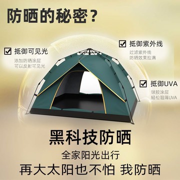免運 露營帳篷 帳篷戶外野營加厚全自動防暴雨防曬折疊露營裝備便攜式自動速彈開