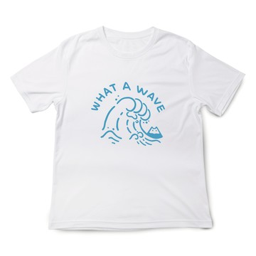 JZ TEE 貓咪手手-海浪 印花短袖T恤