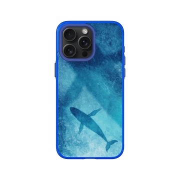 iPhone 15 Pro Max Clear 激光藍 - 花生騷 WasangShow - 深海鯨魚