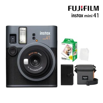 【原廠皮套20張底片組合】 FUJIFILM 富士 instax mini 41 拍立得相機 (公司貨)