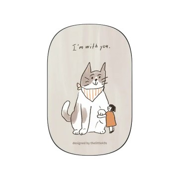 固架 MAX- MagSafe 兼容 黑 - 小犬工作室 The little K9s - I'm with you（貓款）