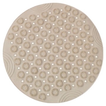 小麥購物 浴室防滑按摩墊 L140  1個  咖色  55 x 55cm