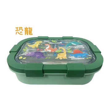 Q特三格不鏽鋼隔熱餐盒-恐龍