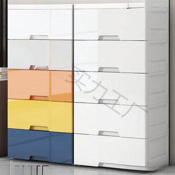 加厚塑料抽屜式收納柜寶寶嬰兒童衣服整理柜省空間家用整理儲物箱