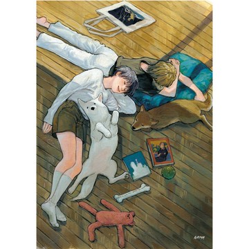 又一個週末 |諾瑪 |韓國插畫藝術紙海報A4|水彩