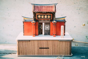 【DIY手作】台南孔廟 建築模型 伴手禮 禮盒