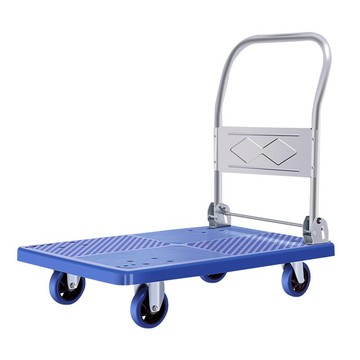 折疊平板車 靜音手推車平板車搬動車推貨車小拖車折疊家用便攜小推車拉貨車 【CM2855】