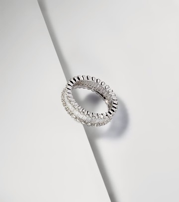 Bucherer Fine Jewellery 18kt white gold ring with diamonds