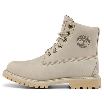 (WMNS) Timberland Paninara Collarless 6 Inch Wide Fit Waterproof Boots 'Light Grey Nubuck'