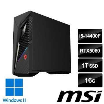 MSI微星 Infinite S3 14-2633TW RTX5060 電競桌機 (i5-14400F/16G/1T SSD/RTX5060-8G/Win11)(送128G行動碟)