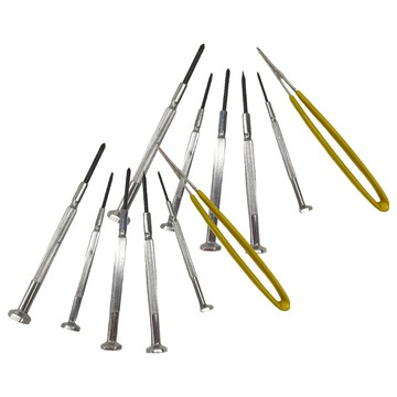 PANRICO 百利世 精密起子附鑷子 Set 6件 鉻釩鋼材質 柄身加粗輥麻花  2組