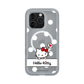 iPhone 16 Pro AirX 流變灰 - 三麗鷗-Hello Kitty - 普普風圓點