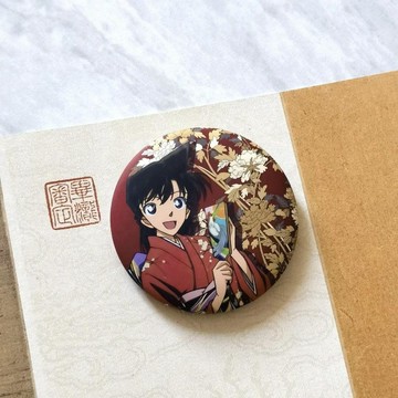 🌞包包優選寶藏品🌟🌟名偵探柯南高顏值同人吧唧毛利蘭徽章周邊58mm吧唧動漫穀子掛飾🌞