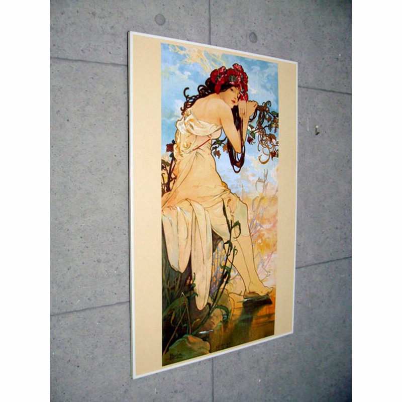 ミュシャ「四季 夏」1896年 30x60cm どぎつい 複製 高品質ポスター