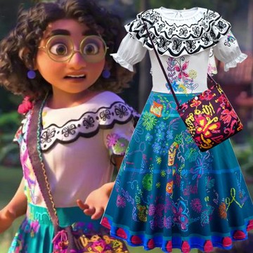 春夏新迪士尼魔法滿屋Encanto公主連衣裙女童六一節生日COS禮服