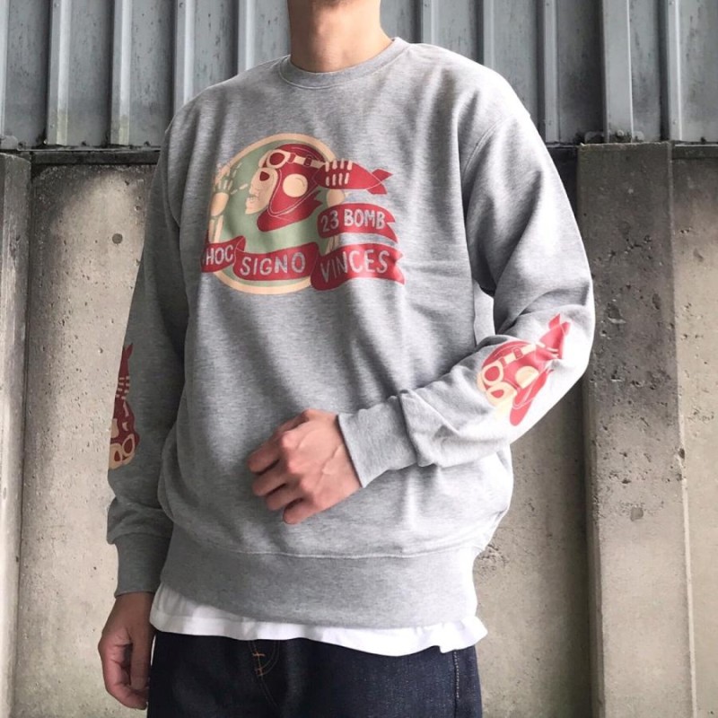 ヒューストン HOUSTON スウェット SKALL PRINT SWEAT - 3COLOR（23%OFF