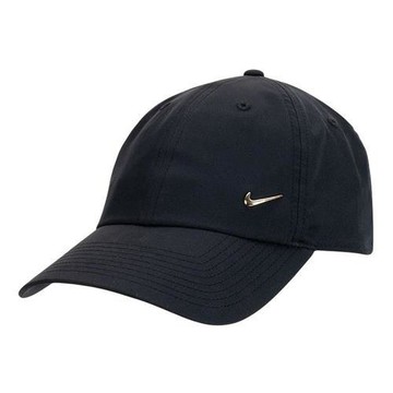 Nike 帽子 老帽 棒球帽 排汗 金勾 黑 FB5372-011