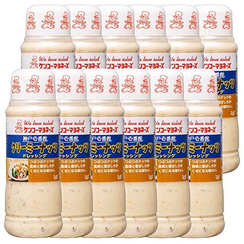 ケンコーマヨネーズ 神戸壱番館 クリーミーナッツ ドレッシング 300ml x12本