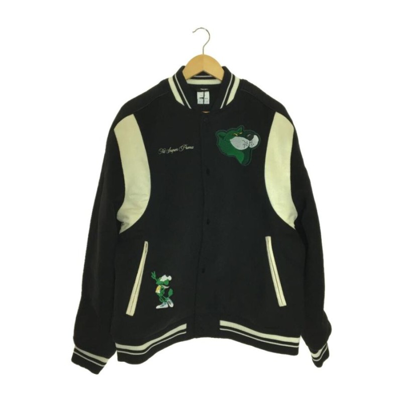 PUMA◇THE MASCOT T7 COLLEGE JACKET/スタジャン/L/ウール/BLK/535796 01// | LINEブランドカタログ