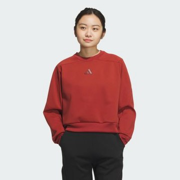 【adidas 愛迪達】 MODERN TECH 長袖上衣 大學T 女 JM8763