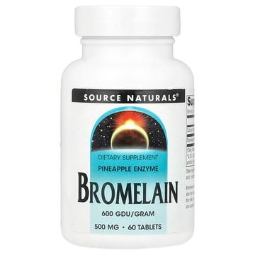 Source Naturals, 菠蘿蛋白酶 600 GDU/克，60 片