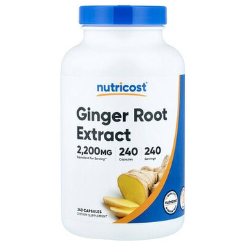 Nutricost, 姜根提取物，2,200 毫克，240 粒膠囊