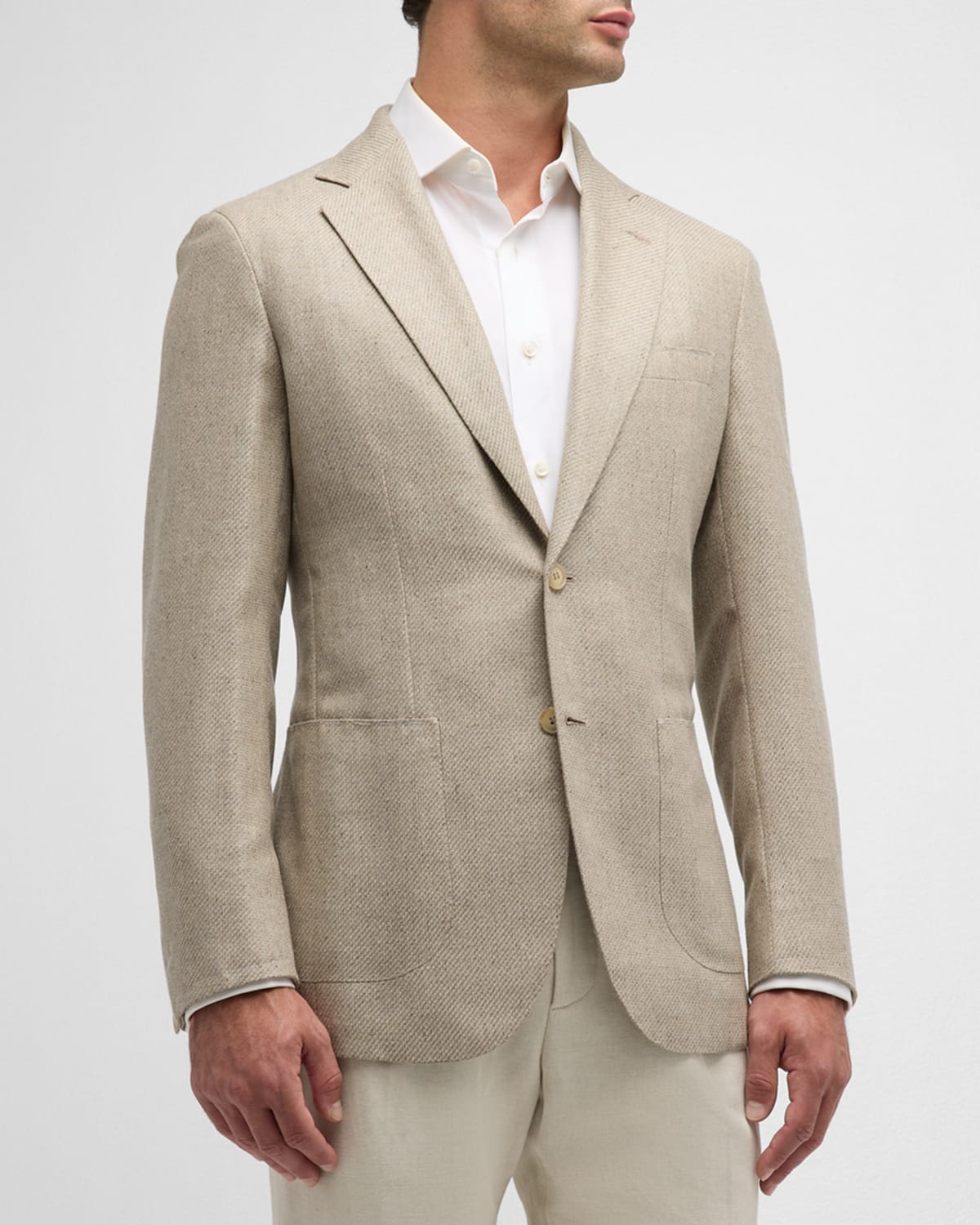 Men's Melange Twill Blazer