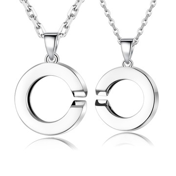 純銀項鍊．無限造型｜情人對鍊｜客製刻字．單個價格