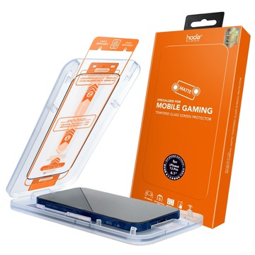 【Hoda】電競磨砂玻璃保護貼 for iPhone 15 系列 附無塵太空艙貼膜神器
