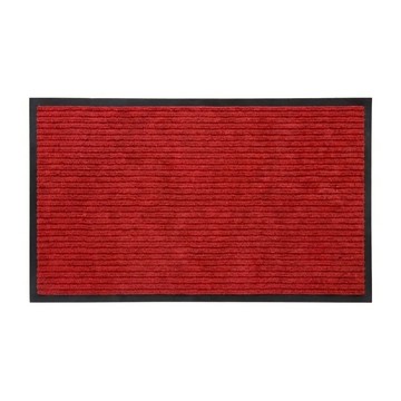 U-mop 玄關地墊 刮泥蹭土 底部止滑 黑色止滑包邊  90 x 150cm  紅色  1個