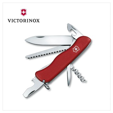 VICTORINOX 瑞士維氏 瑞士刀 Forester 12用 111mm 紅 0.8363