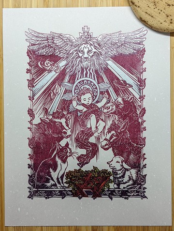 2022 限量耶誕版畫 Limited Linocut prints for Christmas