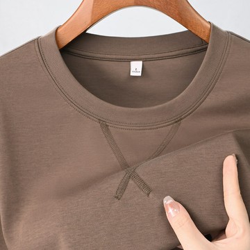 【新款熱賣】微闊版型短袖男士T恤圓領休閑純色潮流青年親膚時尚男上衣t恤男士