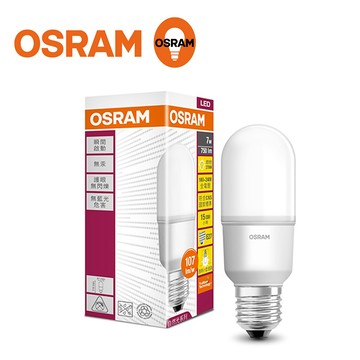 OSRAM 迷你7W LED燈泡 全電壓-黃光 5入 E27
