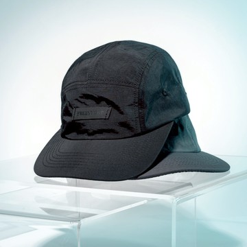 【FREESTONE】SP-1 黑標五分割帽 黑 / 灰 | 防潑水 尼龍帽 帽子 五片帽 反光標