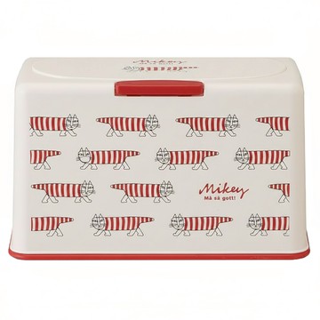 Skater 口罩收納盒  LISA LARSON 白色 + 紅色  1個