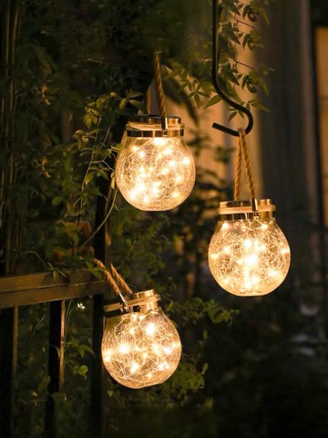 太陽能庭院燈戶外防水掛燈陽臺花園院子裝飾燈別墅小夜燈室外壁燈