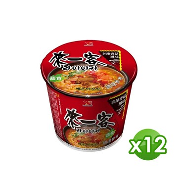 來一客杯麵_辛辣香菇風味(12杯/箱)